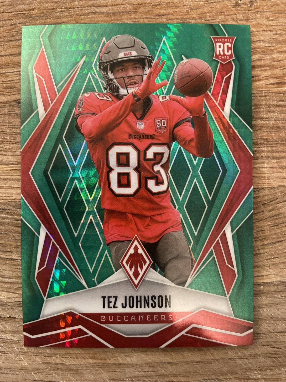 2025 Panini Phoenix - Rookies #166 Tez Johnson (RC) Green Hyper /149 - MINT