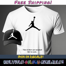 Jumpman Heat Transfer Vinyl - Iron-on Tee Shirt Apparel Decal Iron On Permanent