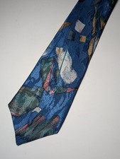 Vintage Louis H bert Abstract Necktie 100 Polyester Made in Canada