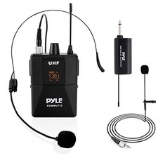 Pyle PDWMU112 Wireless Microphone System Kit - Portable Professional Cordless