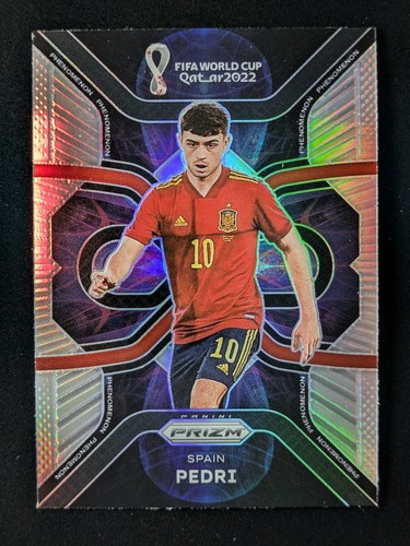 2022-23 Panini Prizm World Cup PEDRI Silver Prizm Phenomenon Spain #25