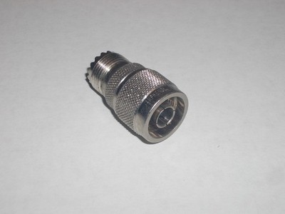 AMPHENOL 14650 UHF FEMALE to N TYPE MALE ADAPTER CONNECTOR USED