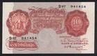 GB KGV - PEPPIATT B235 - 10s TEN SHILLINGS 1934 BANKNOTE - SUPERB CONDITION