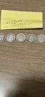 Set Of FIVE Roosevelt Dimes Circulated 90% silver/VG-VF ‘48-‘53