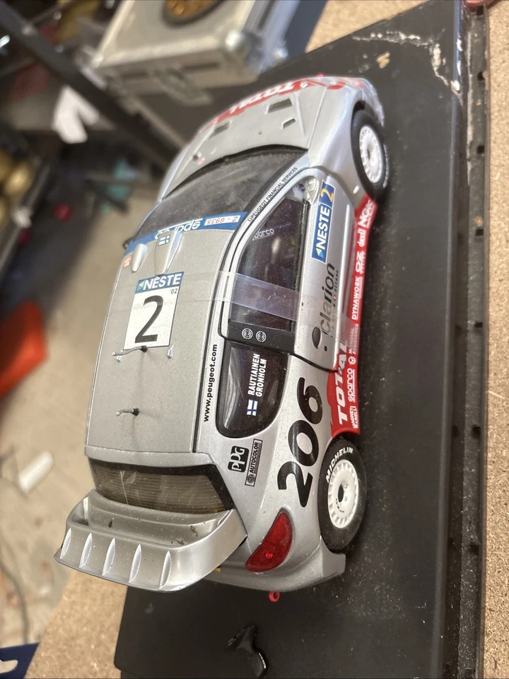 1/18 Sun Star Peugeot 206 WRC Neste Rally Finland 2002   Gronholm 3852 No Box - Image 3 of 4