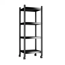 4 Tier Metal Shelving Unit Storage Shelves Rack Utility Small Stand Shelf Car...