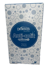Dr. Brown's Anti-Colic Options Narrow Baby Bottles 4 oz 4 Pack- New Open Box