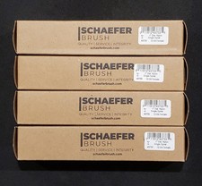 (4) SCHAEFER 43733 1" Nylon Single spiral Brush 12-24 Female Made In USA NEW