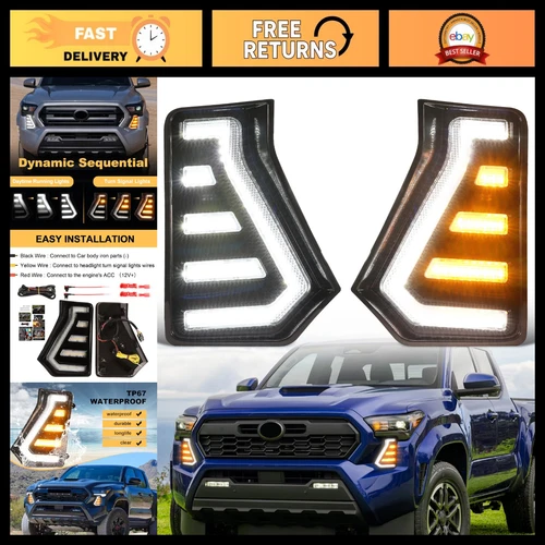LED Fog Daytime Running Lights for 2024-2025 Toyota Tacoma, Bright DRL Upgrade - product listing photo