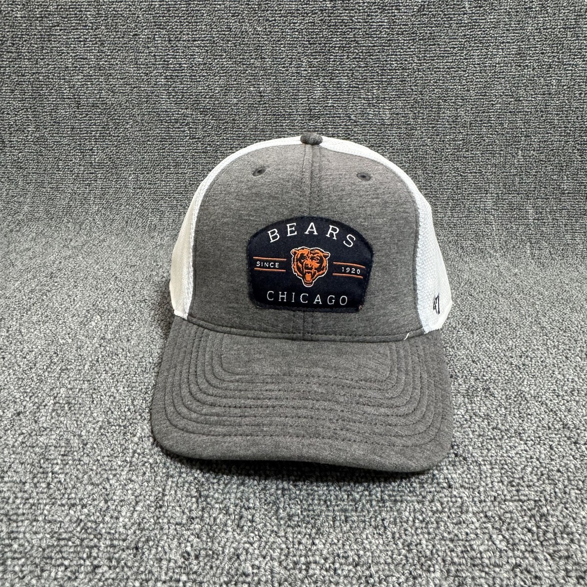 '47 Brand Chicago Bears Trucker Strapback Gray White One Size NFL Hat