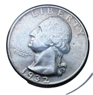 1932-P Washington 25c ~ 90% Silver ~ Uncirculated (Toned) ~ 1st Year of Wash.B95