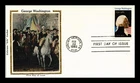 US COVER GEORGE WASHINGTON 250TH ANNIVERSARY FDC COLORANO SILK CACHET