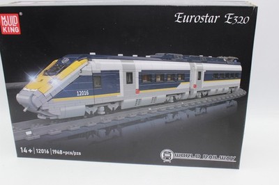 OO Mould King 12016 Eurostar E 320 Zug Bahn Klemmbausteine 1948 pcs NEU OVP 