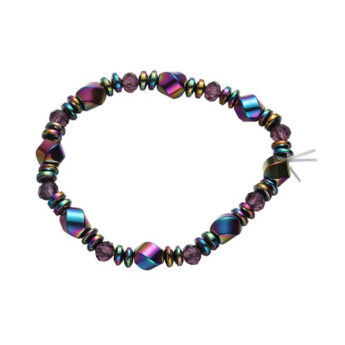 Bracciale magnetico intrecciato braccialetto magnetico bracciali ematite fatti a mano - Foto 5 di 11