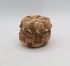 Cherokee Qualla Basket Betsy Bigwitch Honeysuckle White Oak Button Basket 3.5" W — photo 5
