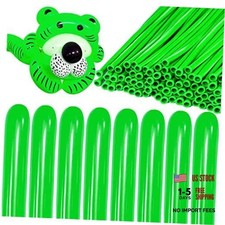 260 Long Balloons for Balloon Garland Thickening Skinny Latex Twisting Green