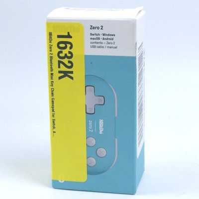 8Bitdo Zero 2 Bluetooth Wireless Gamepad Keychain Size Mini Controller Turquoise