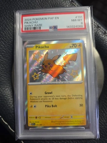 2024 Pokémon PAF EN Pikachu Shiny Rare 131 NM Mint