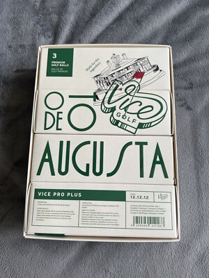 New Vice Pro Plus Ode to Augusta (Master s) Golf Balls (Sleeve of 3 Balls)