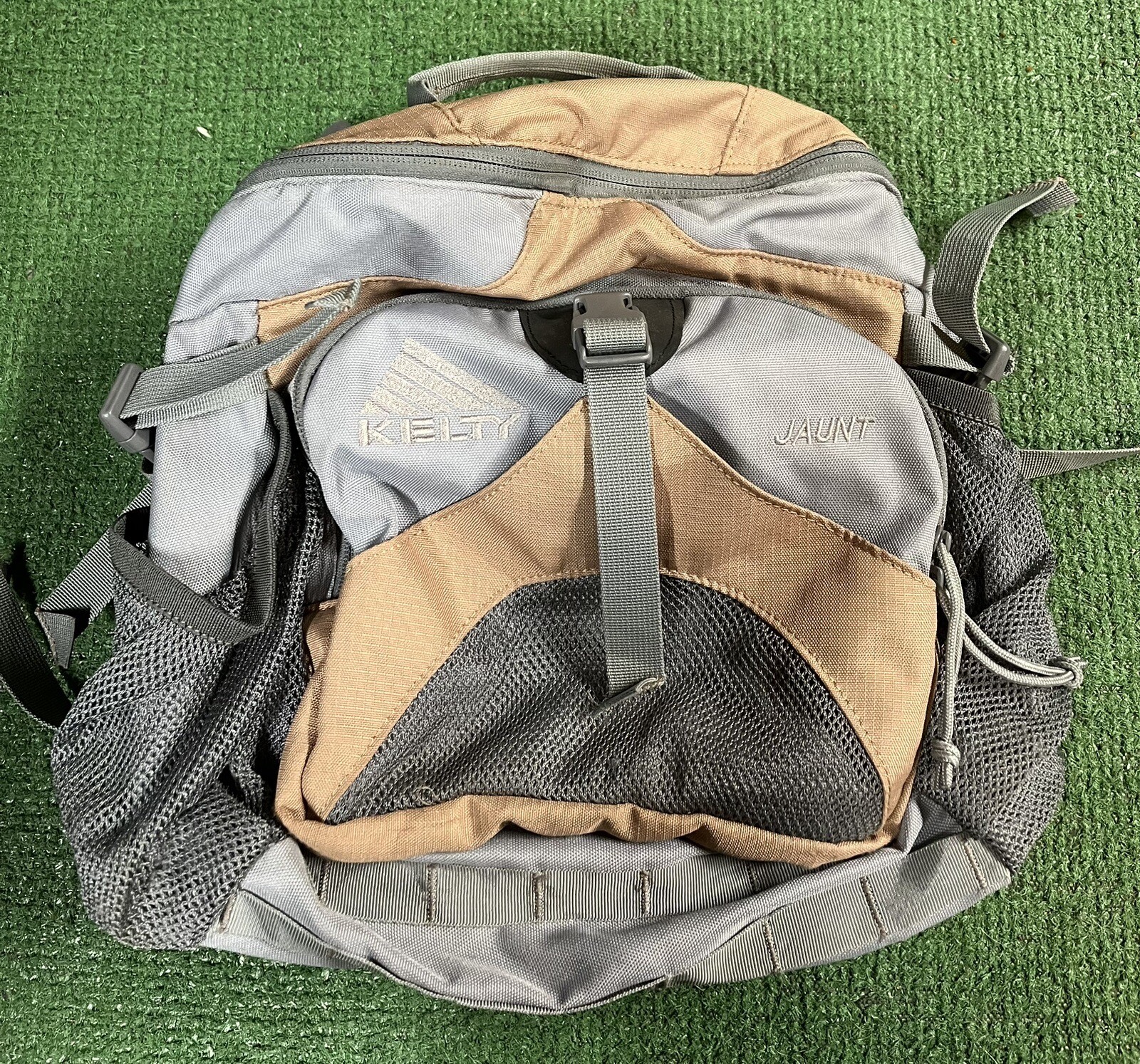 Kelty Jaunt Adjustable Lumbar Waist Shoulder Day Pack Brown Gray Backpack Bag eBay