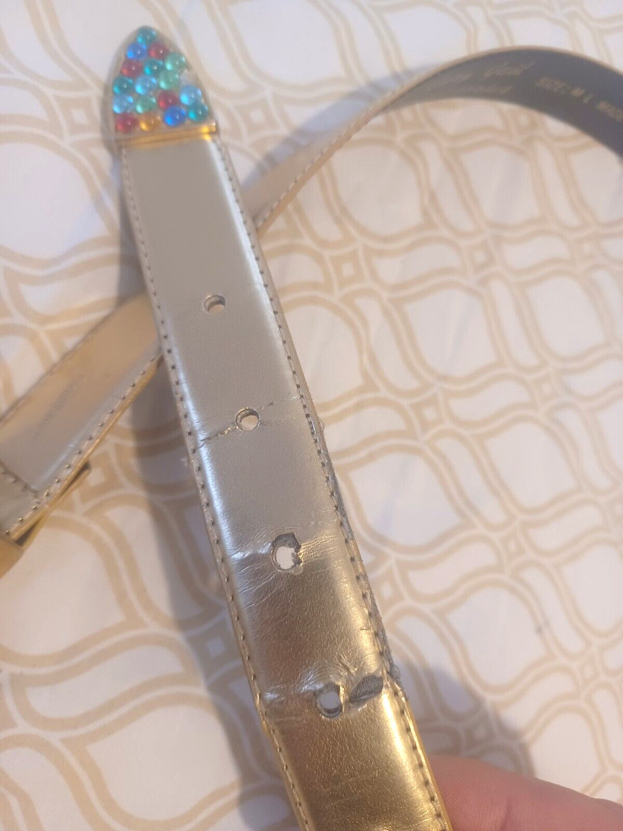 3 Vintage Gold tone Belts, St Maartens, Gary Gail, Unmarked 33" & 34" adjustable View 5