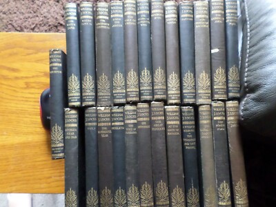 WILLIAM J LOCKE - AUTOGRAPH EDITION - VINTAGE BOOK COLLECTION - 25 VOLUMES
