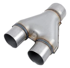 Jones Exhaust SU6-3SS Stainless Steel Stamped Y-Pipe 3 Single Pipe 2.25 Dual Pip