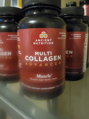 Ancient Nutrition Multi Collagen MUSCLE boosts Lean Body Mass 90 Cap