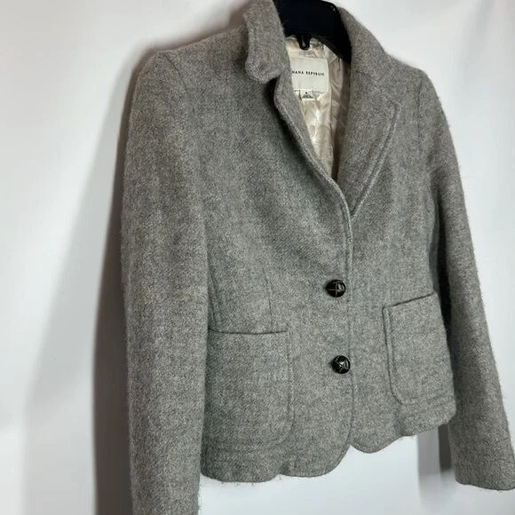 Banana Republic | Todder 4 灰色羊毛西装外套 — 第 2/4 张图片