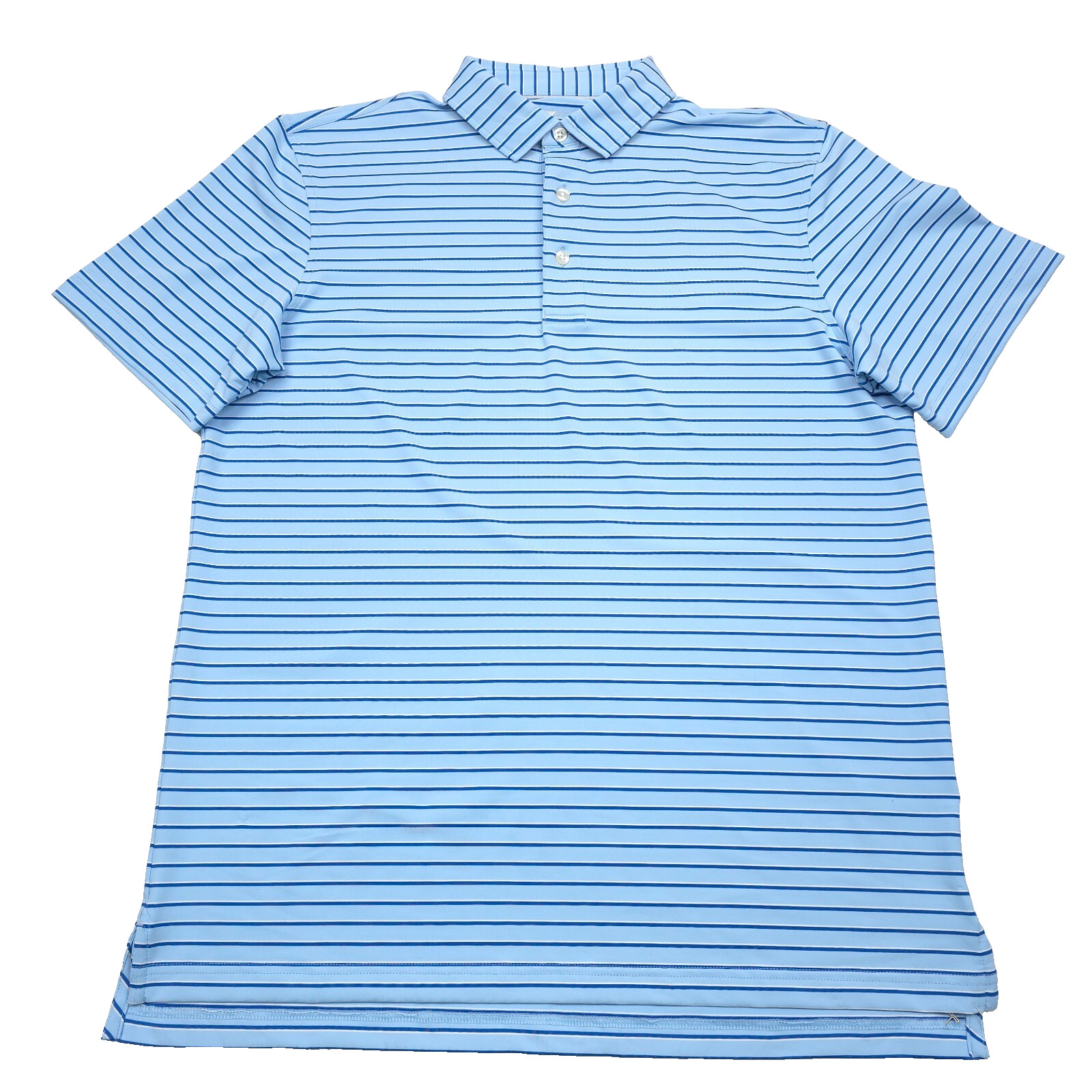 110 Vineyard Vines OTG Blue Striped Palmero Polo Shirt Mens Size Medium 13190₽
