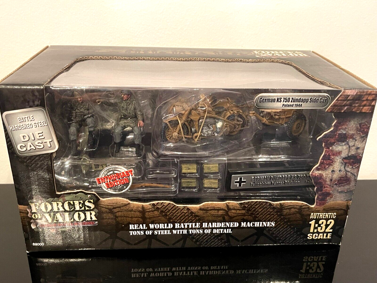 Forces Of Valor 1944 German KS 750 Zundapp Side Car Poland 1/32