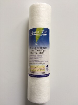Aqua-Win Pure Water System Deluxe Sediment Filter Cartridge 5Micron (5UM)