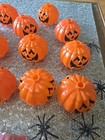 Vintage Halloween Blow Mold Jack O Lantern Pumpkin Light Covers Lot — photo 4