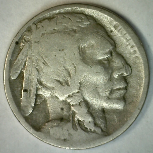 1914 D Buffalo Nickel 5c Coin Circulated Indian Head US Five Cents