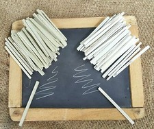 Natural White Slate Pencils Pack of 100 Gram Barta Crunchy Earthy Edible