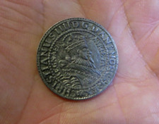 RIPRODUZIONE DI MONETA DANESE DANIMARCA DEL 1635 - REPRO COPY