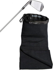 Towel Pro, Golf Club and Ball Cleaning Pouch with Attached Towel, Waterproof Ext