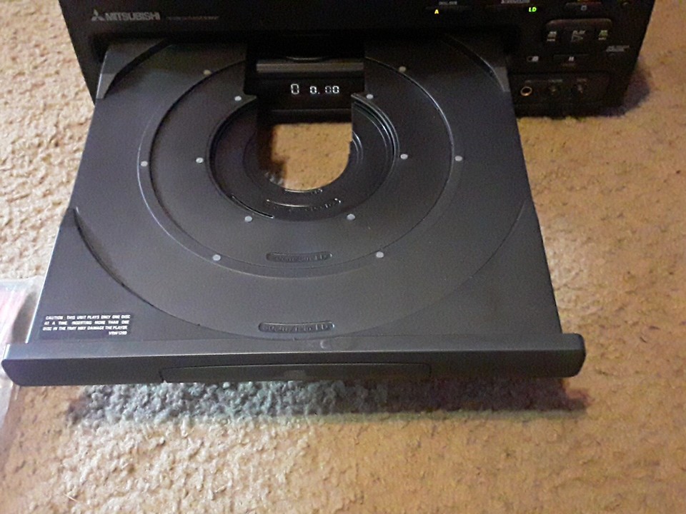 Lecteur Karaoké Vintage Mitsubishi M-V6027 (CD, CDV, LD LaserDisc) Testé Et Fonctionnel