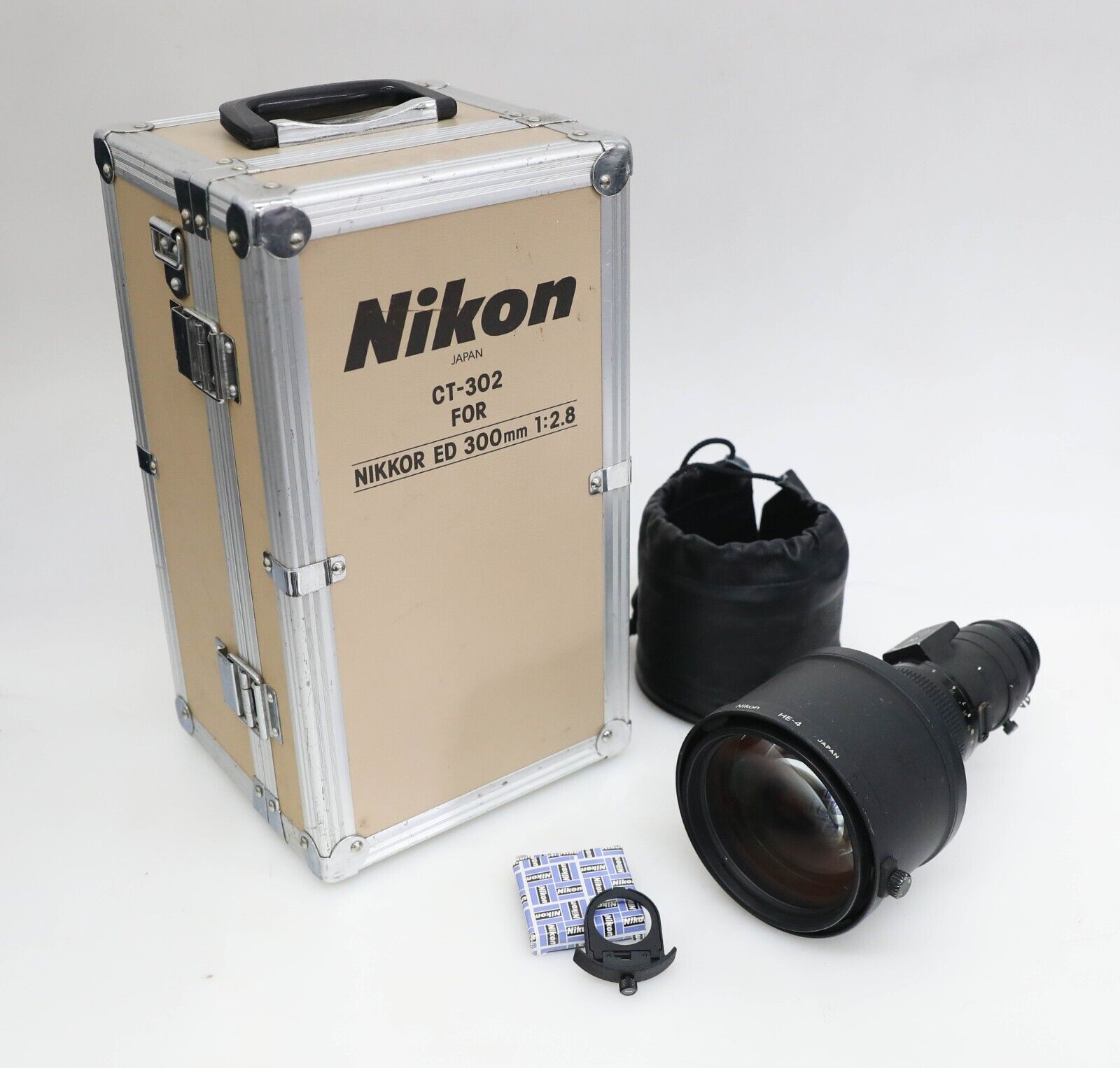 Nikon Nikkor ED 300mm f/2.8 AI Lens with Case (CT 302) and Filter Holder