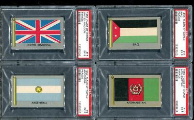 1950 FLAGS OF WORLD #10 AFGHANISTAN PSA 5