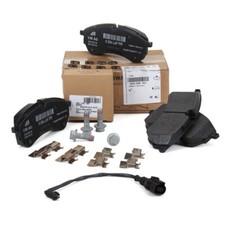 ORIGINAL VW Bremsbeläge + OE Warnsensor CRAFTER PR-1LA & 1LB vorne / hinten