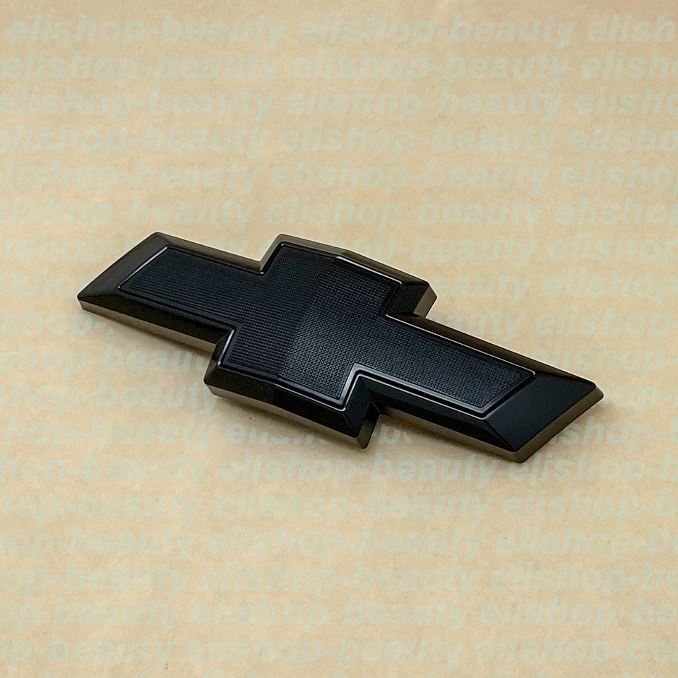 Emblema de pajarita negra brillante delantera trasera para Chevrolet Camaro Custom LS LT 2016-2024 Foto 4 de 4