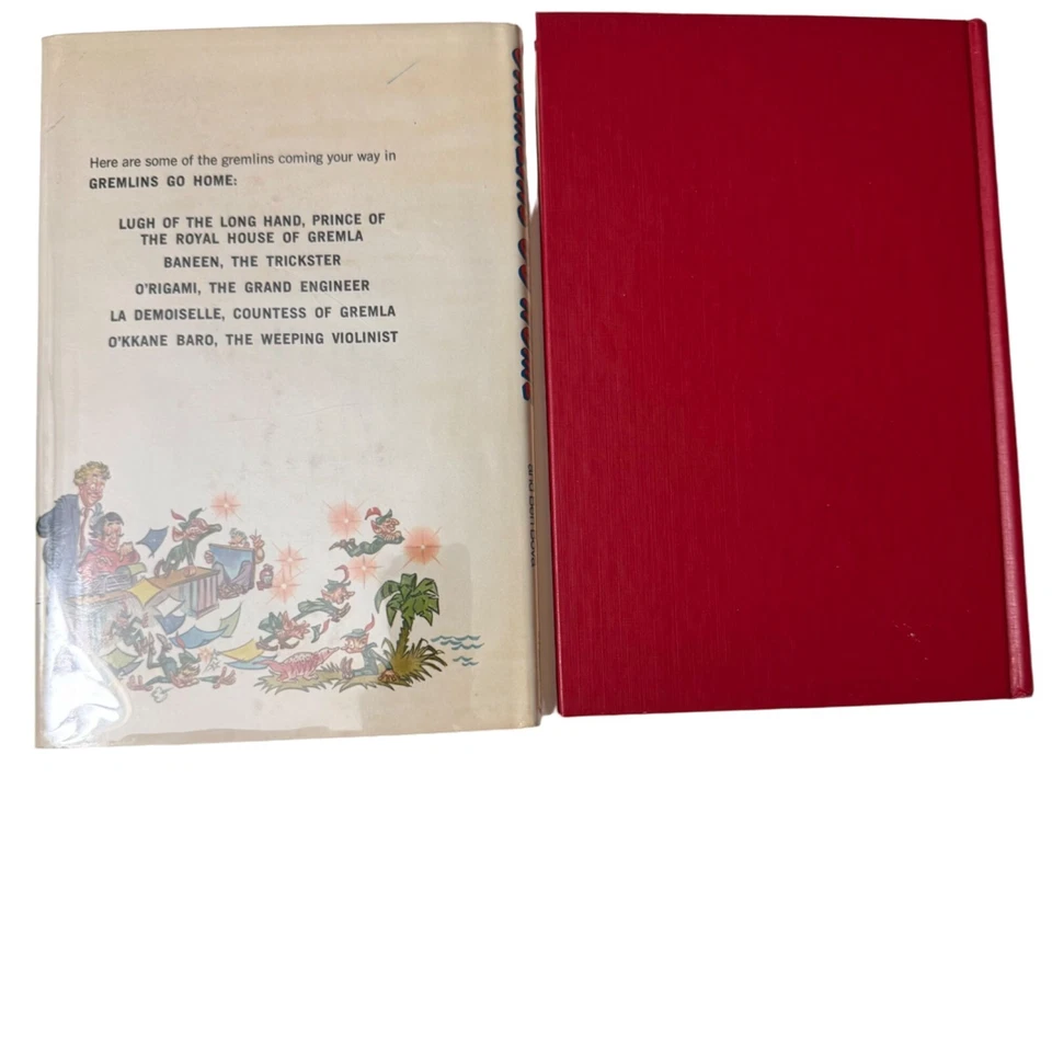 Gremlins Go Home Gordon R. Dickson / Ben Bova 1974 HC DJ 1st Ed Signed x2 Illust - Image 2 of 4