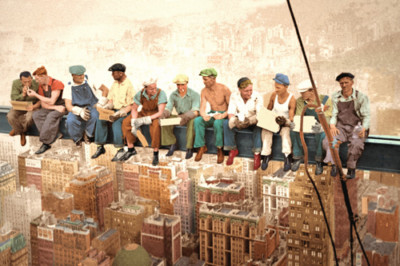 Lunch Girder Beam Skyscraper 30 Rock 69th Floor Color Photo Poster Art Print 334