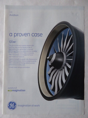 7/2006 PUB GENERAL ELECTRIC AIRCRAFT ENGINE GEnx BOEING ORIGINAL ANZEIGE