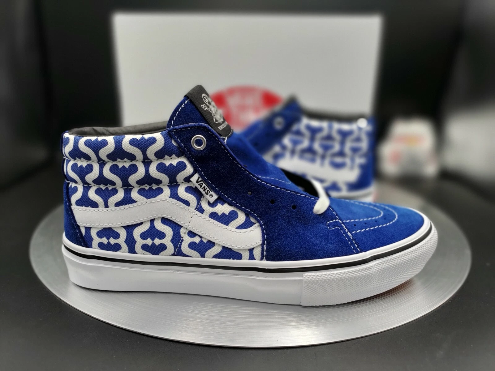 Supreme x Vans Grosso Mid 'Monogram S   Royal' homme taille 8,5 VN0A5KS15YE