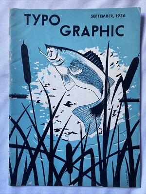 1956 September TYPO Graphic Magazine Letterpress Vs Offset (MH375)
