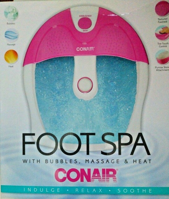 conair foot spa with massage bubbles and heat