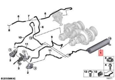 2013 BMW 750 Vacuum Pump Reservoir 7605374 for sale online | eBay