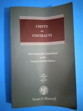 Chitty on Contracts: 1st Cumulative Supplement to the 27th Edition Paperback
